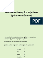 Sustantivos - Adjetivos - Genero y Numero