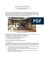 Farm Structures in A Zero-Grazing Dairy Unit