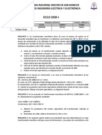 Transformadores - Monofasicos - Practica Calificada 2