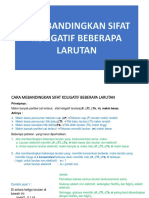 Ppt. PEMBAHASAN SOAL (Membandingkan Sifat Koligatif Beberapa Larutan)