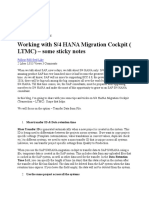 Working With S/4 HANA Migration Cockpit (LTMC) - Some Sticky Notes