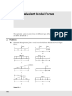 Equivalent Nodal Forces: Problems