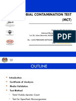 Amv - Microbial Contamination Test (MCT) PDF