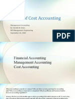 Financial Accounting and Cost Accounting