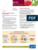 Get The Facts:: Sodium and The Dietary Guidelines