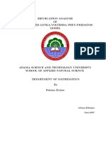 Bifurcation Analysis of The Modified Lotka-Volterra Prey-Predator Model