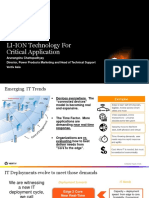 LI-ION Technology For Critical Application