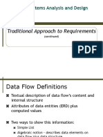 Traditional Approach To Requirements: IS226: Systems Analysis and Design