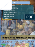 Afro-Latin American Music