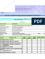 Ii B.Tech I Semester (R09) Regular Examination Results Hall Ticket No