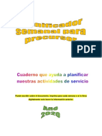 Planificador de Servicio de Precursor-2020