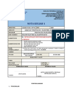 Nota Kuliah K1 - Develop Main Switchboard Maintenance Schedule