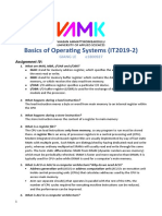 Basics of Operating Systems (IT2019-2) : Assignment IV