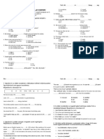 Angol Nyelvi Szintfelmérő 2014 A Csoport