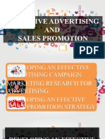 Effective Advertising AND Sales Promotion