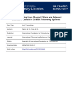 Errors Resulting From Channel Filters and Adjacent Channel Crosstalk in DSB/SC Telemetry Systems