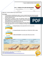 Worksheet 1: Types of Plate Boundaries