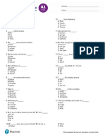 Diagnostic Test A: Photocopiable © Pearson Education Limited 2018