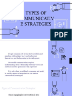 Types of Communicativ E Strategies