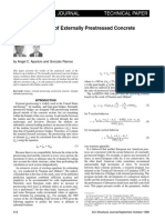 Flexural Strength of Externally Prestressed Concrete Bridges