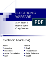 Electronic Warfare: AIAA Team 5 Robert Speer Craig Searles