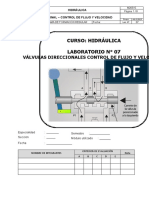 L07 - Válvulas Direccionales - Control de Flujo y Velocidad - 2020