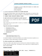 Unidad 2 - Actividad 2 - Entidades, Atributos y Relación.