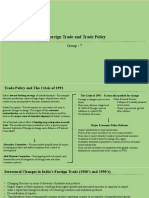 Foreign Trade and Trade Policy: Group - 7