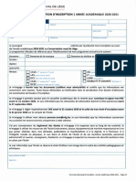 Formulaire de Confirmation D'inscription Modifiable