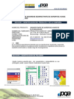 MSDS - Desinfectante de Superficie A Base de Glutaraldehido - Novaservicios