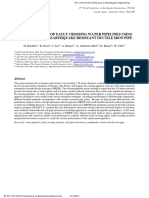 Seismic Upgrade of Fault Crossing Water Pipelines Using Large Diameter Earthquake Resistant Ductile Iron Pipe