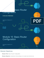 Module 10: Basic Router Configuration: Instructor Materials