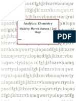 Analytical Chemistry: Made by Marwa Marwan / 2nd Stage