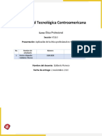 Aplicación de La Ética Profesional en Honduras