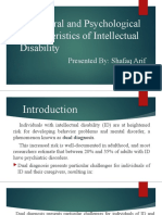 Behavioural and Psychological Characteristics