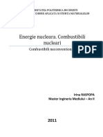 Raspopa Irina - Energie Nucleara. Combustibili Nucleari - Referat 1