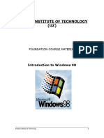 Introduction To Win98