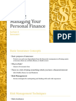 GE1202 Managing Your Personal Finance: Insurance