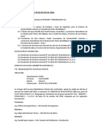 Acta de Observaciones Recepcion de Obra