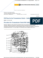 Fill Time For The Transmision Clutch - Calibrate