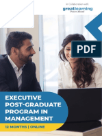 Executive Post-Graduate Program in Management: 12 Months - Online