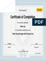 Certificate of Completion: Minto Joy