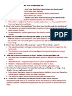 Circulatory and Respiratory Test Study Guide Answer Key