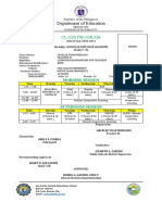 Class Program Template