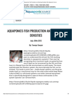 Aquaponics Fish Production and Stocking Densities - The Aquaponic Source