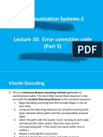 Communication Systems-2 (304CDE) Lecture 10: Error Correction Code (Part 5)