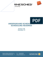 07 Underground Scheduling Headings V70