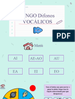 Bingo Difonos Vocálicos Ae Ai Ao Ea Ei Eo