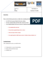 Hands-On Exercise No. 1 Batch: 2 Digital Marketing Total Marks: 10 Due Date: 27-12-2018