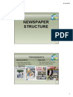 Newspaper Structure PDF